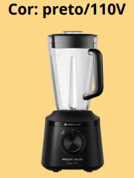 Liquidificador Philips Walita (Preto - 110v)