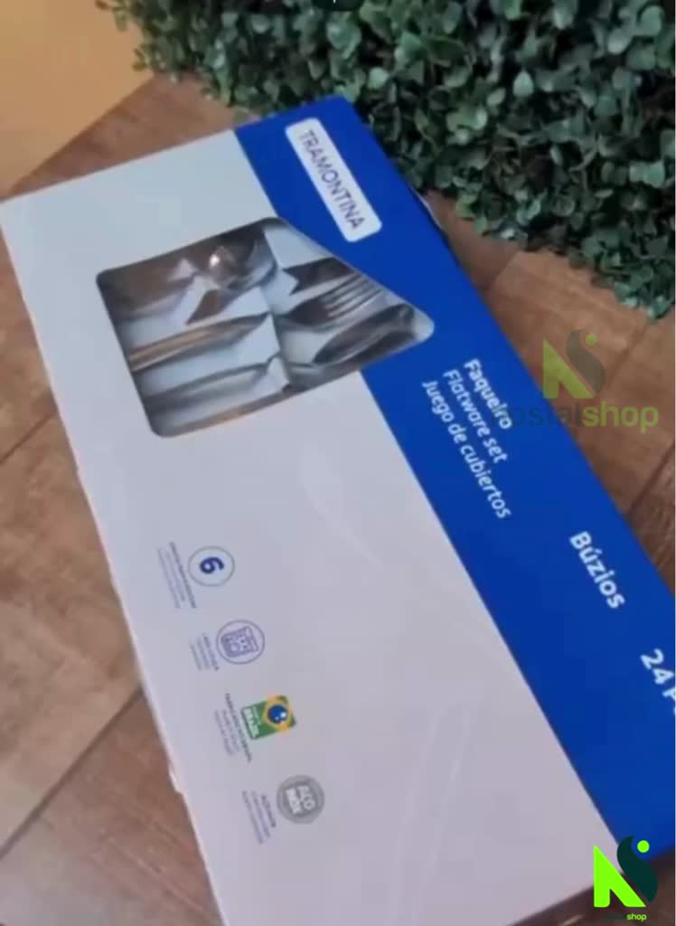 Faqueiro Jogo de Talheres Búzios 24 peças Faqueiro Tramontina Aço Inox Tramontina utensílios cozinha