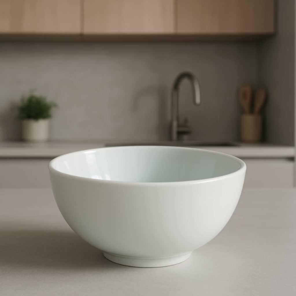 Kit 4 Bowl Tigela Cumbuca Branca Porcelana 440ml Petiscos Caldos Sopas Sobremesas