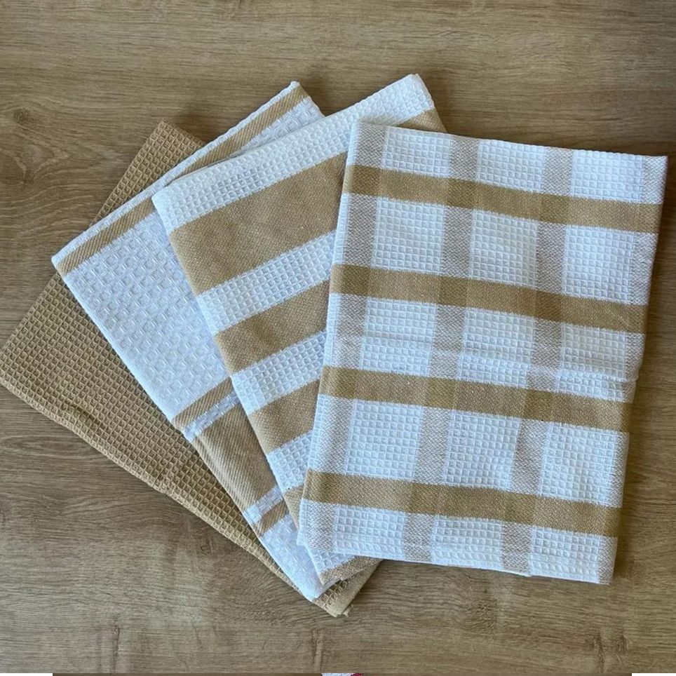 KIT 4 PANOS DE COPA ATOALHADO 60x40cm - PANO DE PRATO