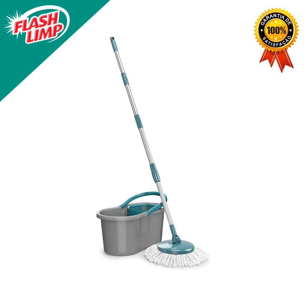 Mop FIT Giratorio, balde com 8 litros, MOP5010 , Flash Limp